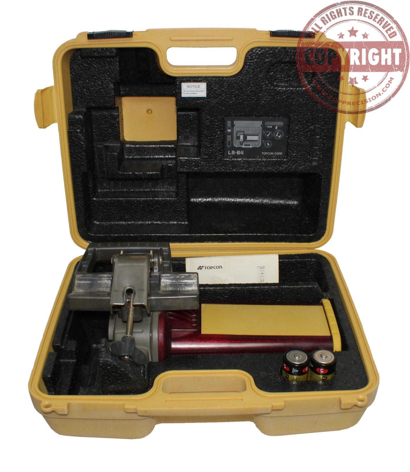 TOPCON LS-B4 LASER RECEIVER,BACKHOE,DOZER,TRIMBLE,SPECTRA,APACHE,MACHINE CONTROL