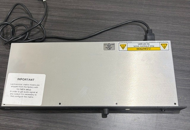 LECTROSONICS INC DM812 DIGITAL AUTOMATIC MATRIX MIXER + DSP