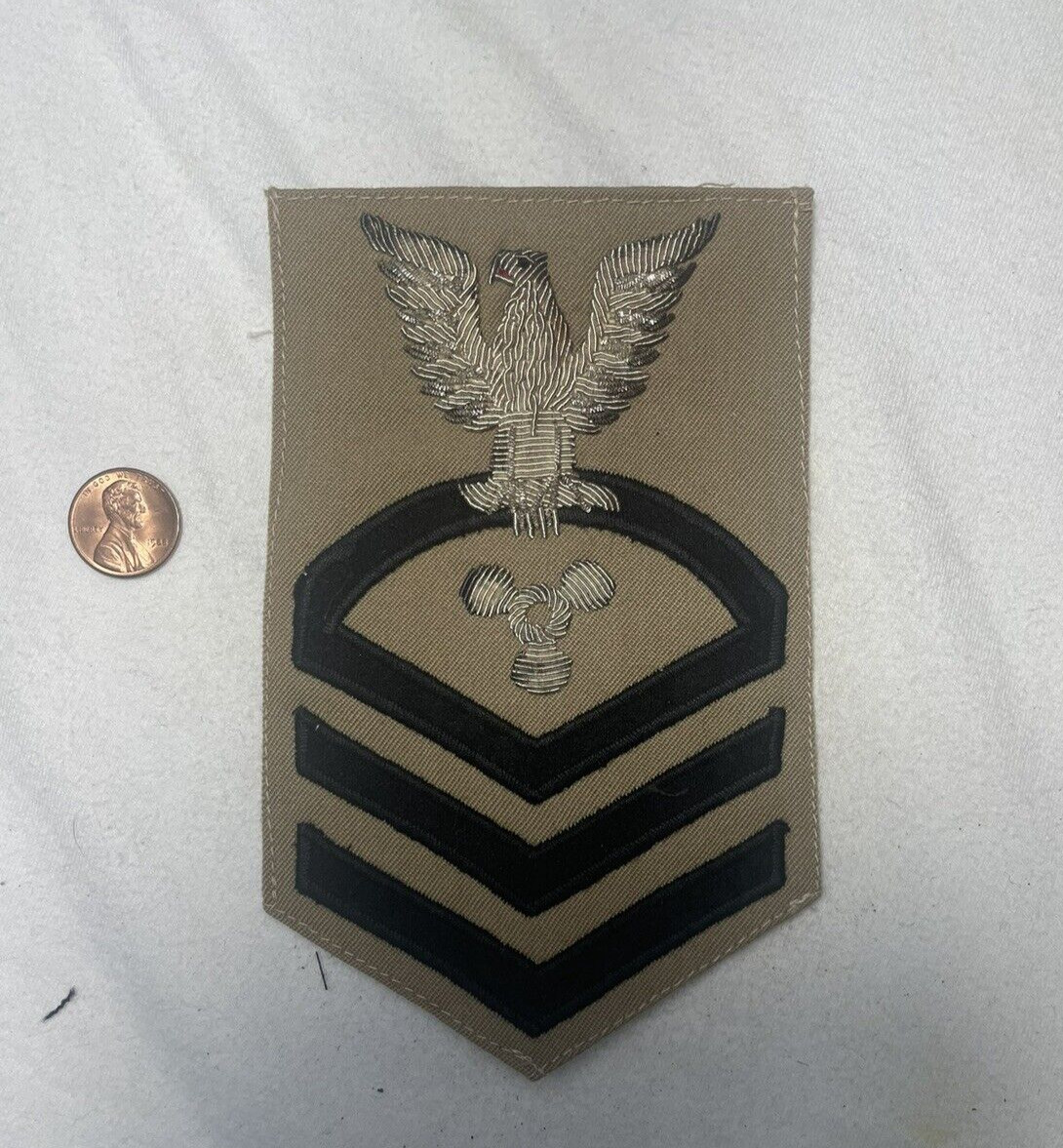 WWII WW2 Vietnam War USN Navy Chief Machinist's Mate CPO Rate Bullion Patch