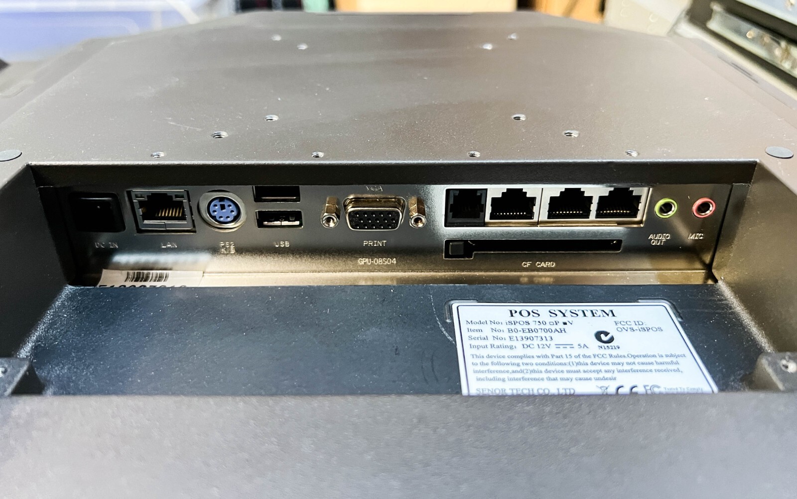 USED | Senor POS System | iSPOS 750 V + Power Adapter Missing Stand/Mount