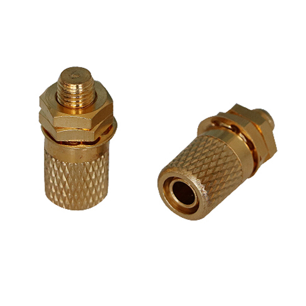 1pc M6 Screw Gold Plated 4mm Binding Post H59-1 Brass for Banana Female Jack