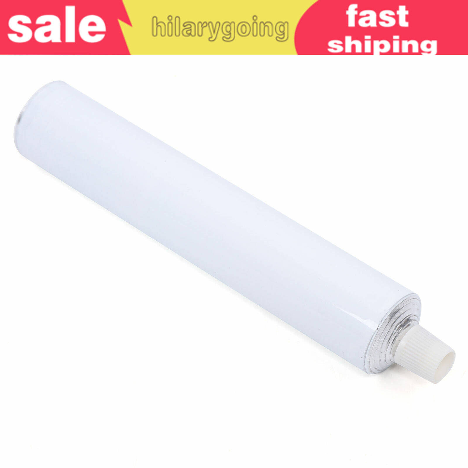 100pcs Portable 100ml Aluminum Empty Toothpaste Tubes With Needle Cap White USA