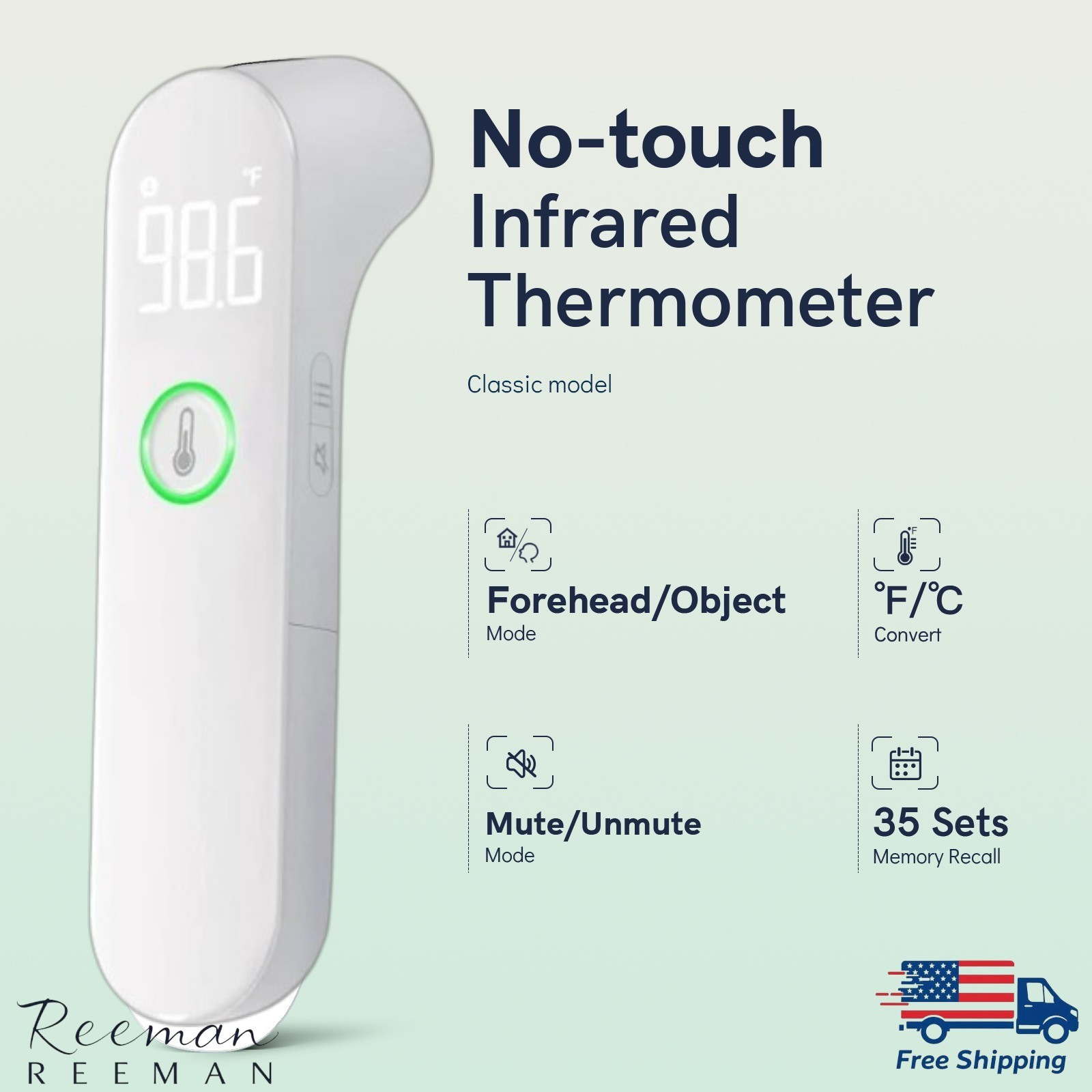 Digital Infrared Thermometer for Forehead  ideal for adult baby and kids Viproud