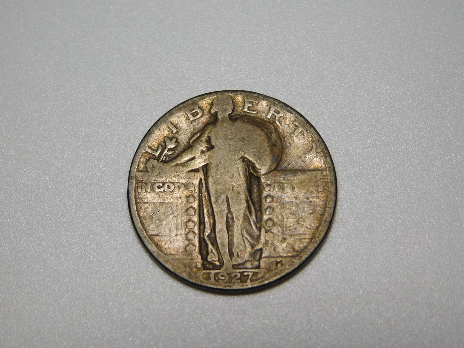 US SILVER COINS 1927 S SLQ STANDING LIBERTY QUARTER