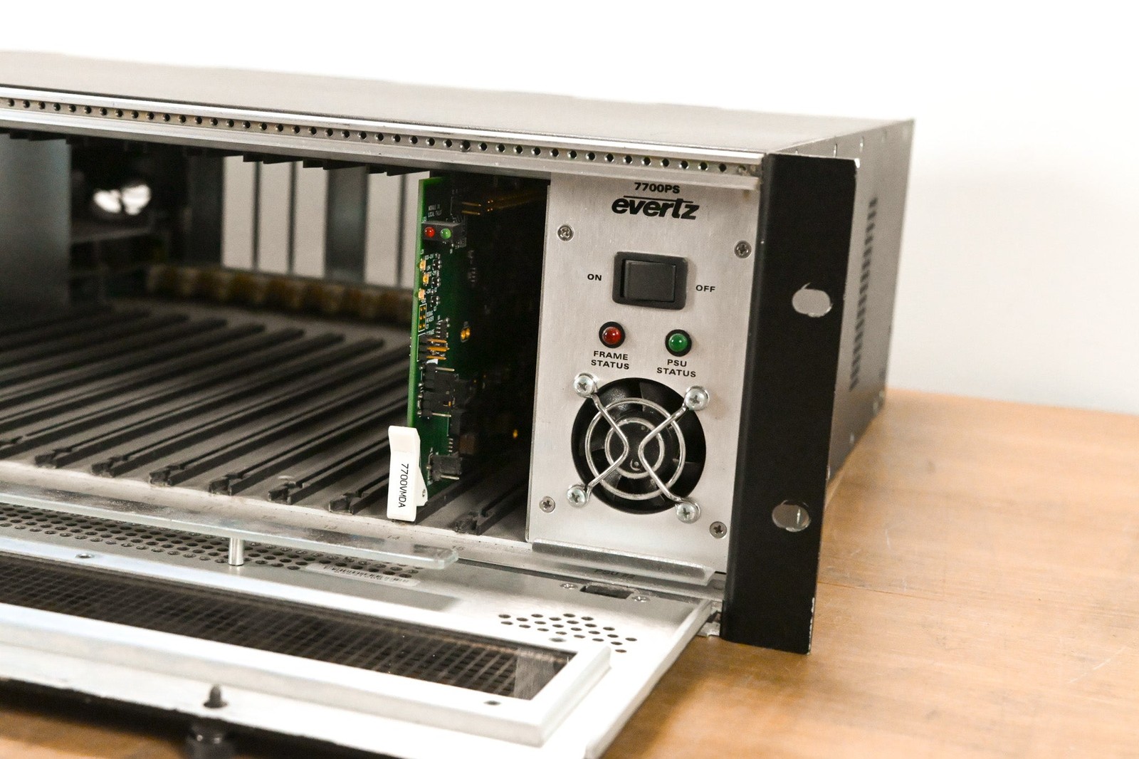 Evertz 7700FR-C MultiFrame Chassis with Cards CG01V8X