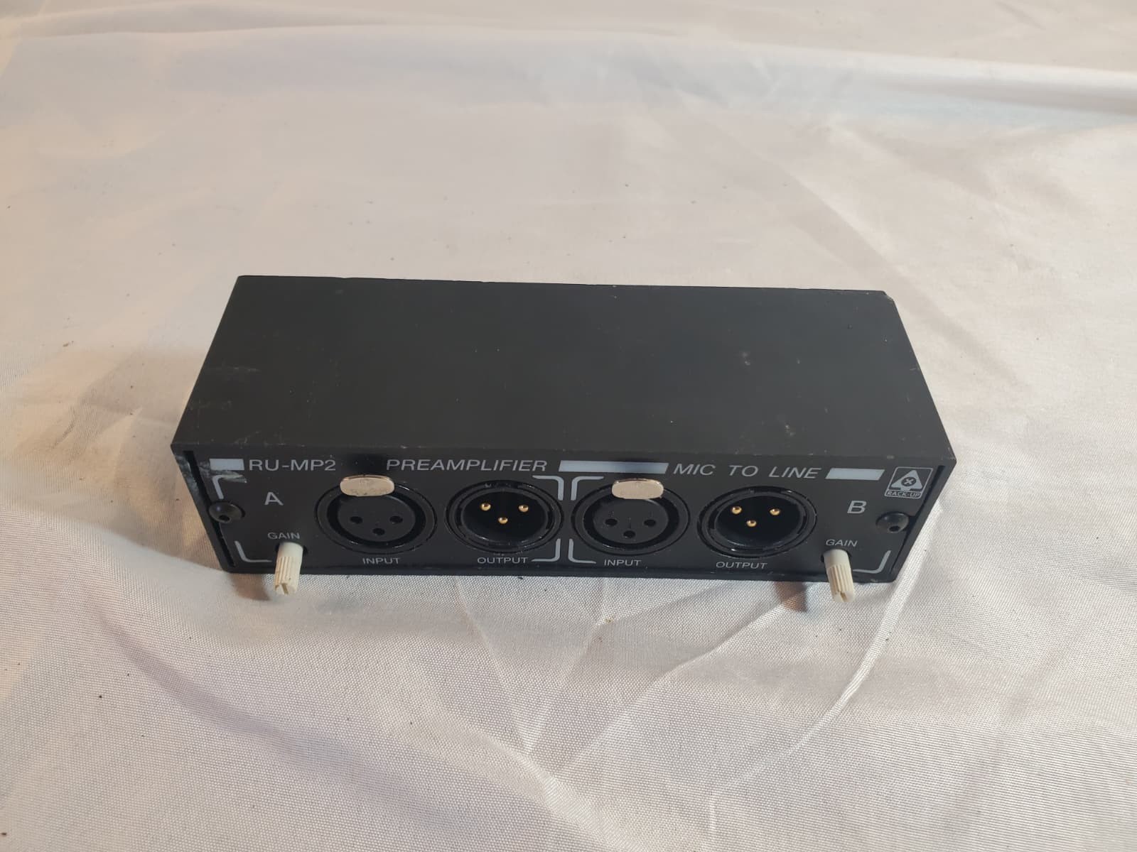 RDL RU-MP2 Stereo Mic Preamplifier Tested Working No Power Supply