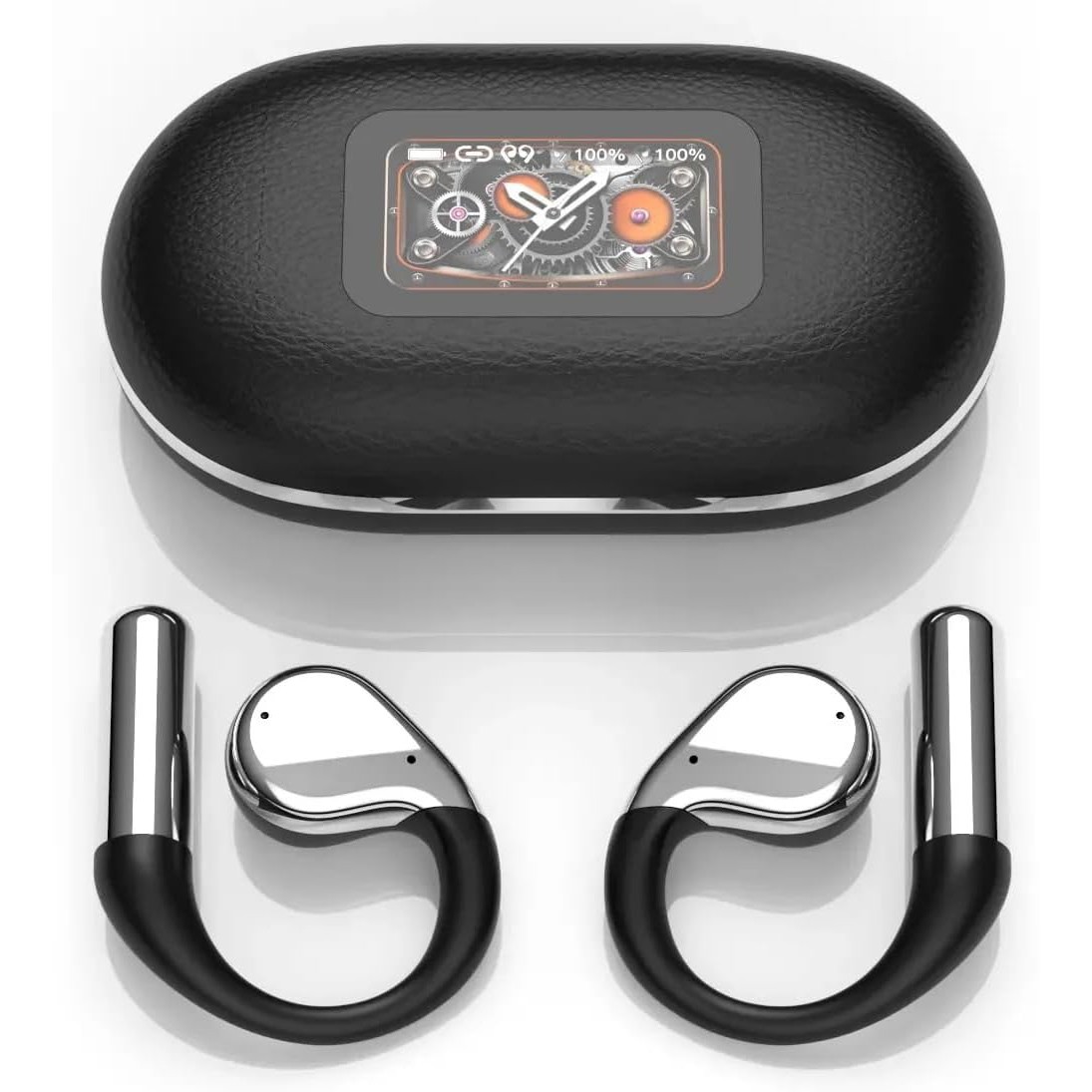 Open Ear Headphones Earhooks OWS Bluetooth 5.4 Wireless Earbuds Touch Headsets