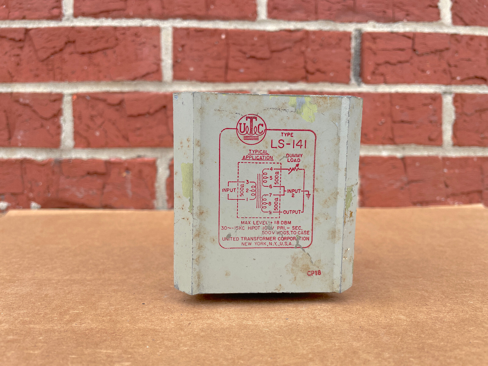 UTC LS-141 Transformer Audio Rare Vintage United Transformer Corp LS141 x2