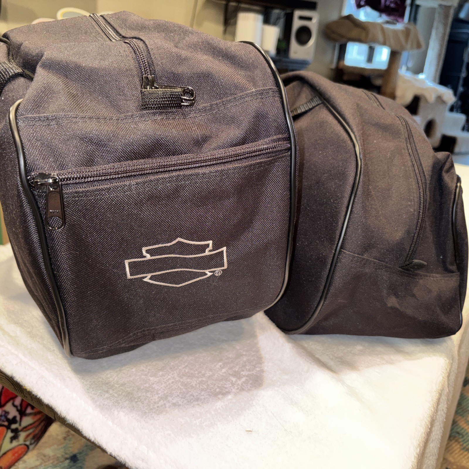 Harley-Davidson Zippered Travel Pack For Hard Saddlebags, Set of 2 .