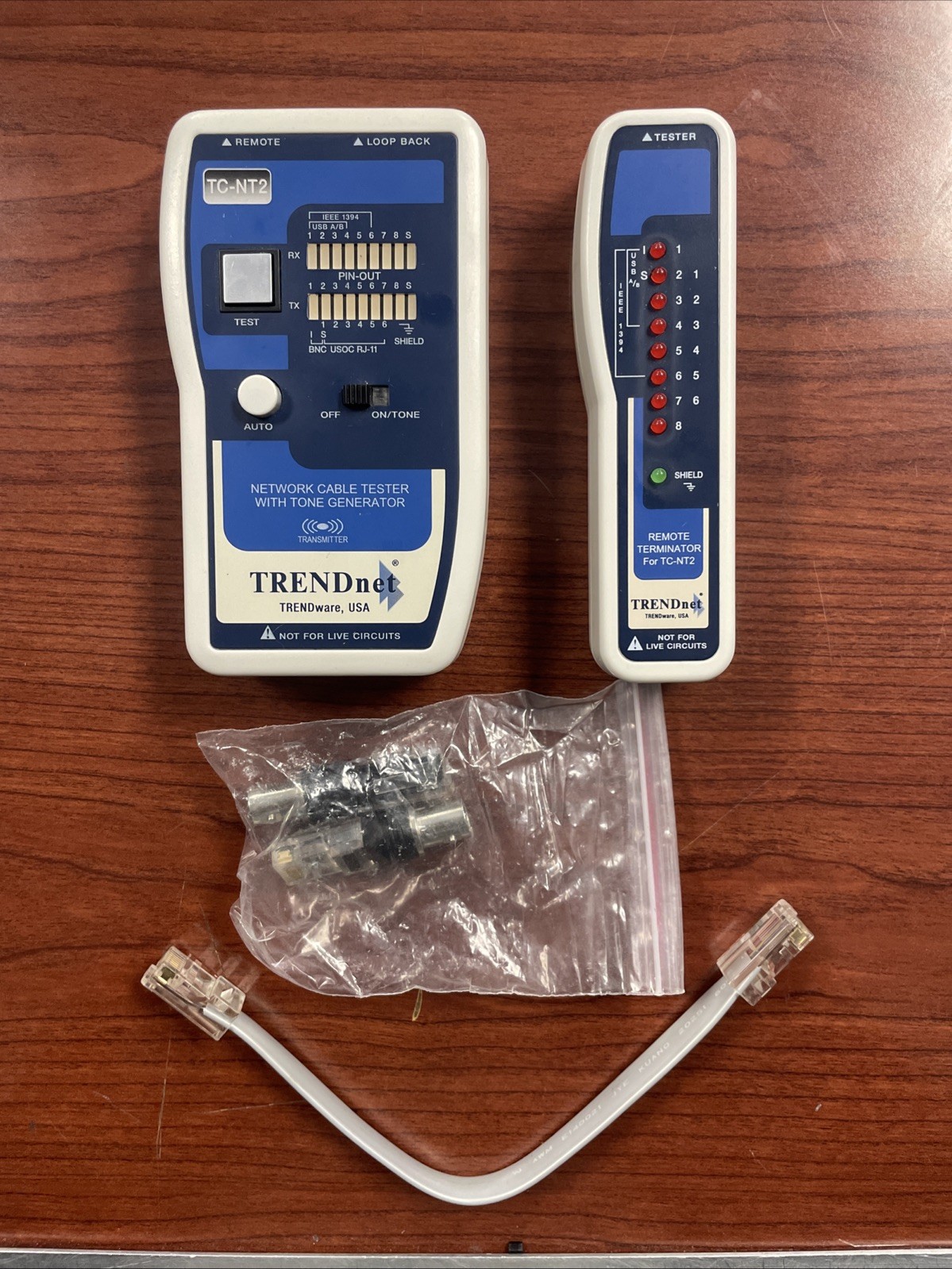 TRENDnet TC-NT2 Cable Tester With Pouch