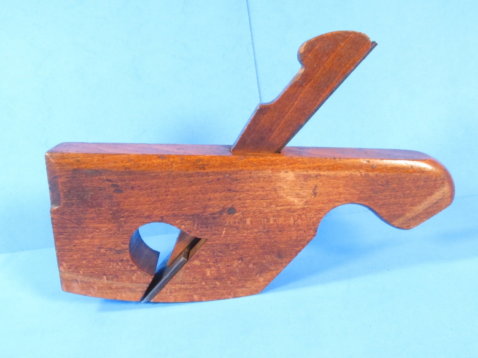 matched pair same radius Sims London wood molding planes 1 curved 1 compassed