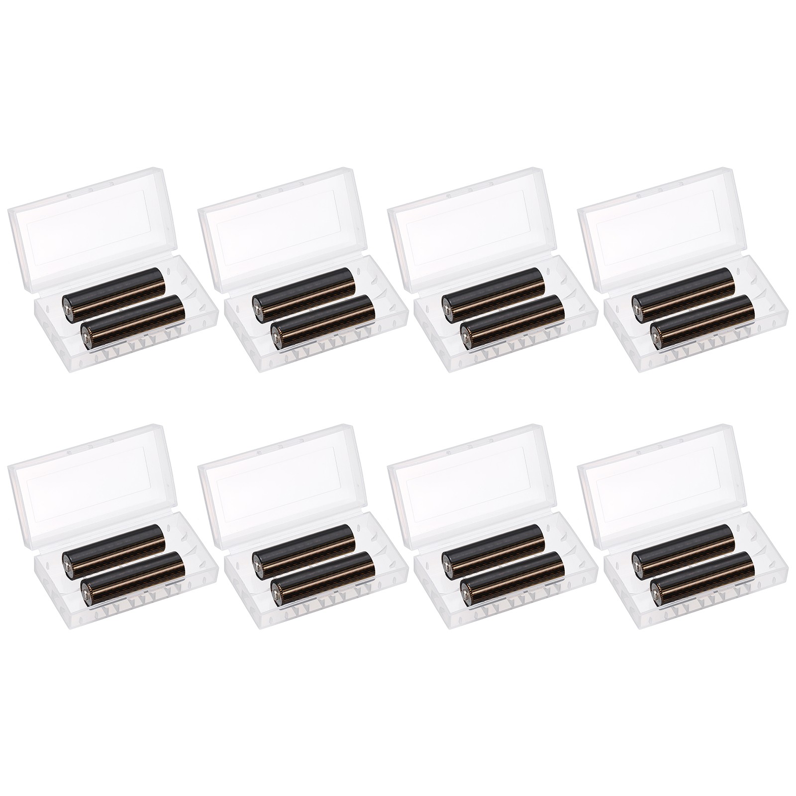 Battery Organizer Storage Box, 2 x 18650 Batteries Compact Case Holder 8Pcs