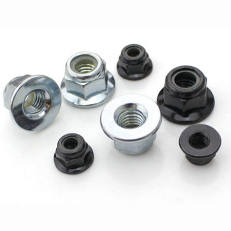 M3 M4 M5 M6 M8 Flanged Nyloc Nuts Flange Nylon Insert Locking Nut Stop Nuts new