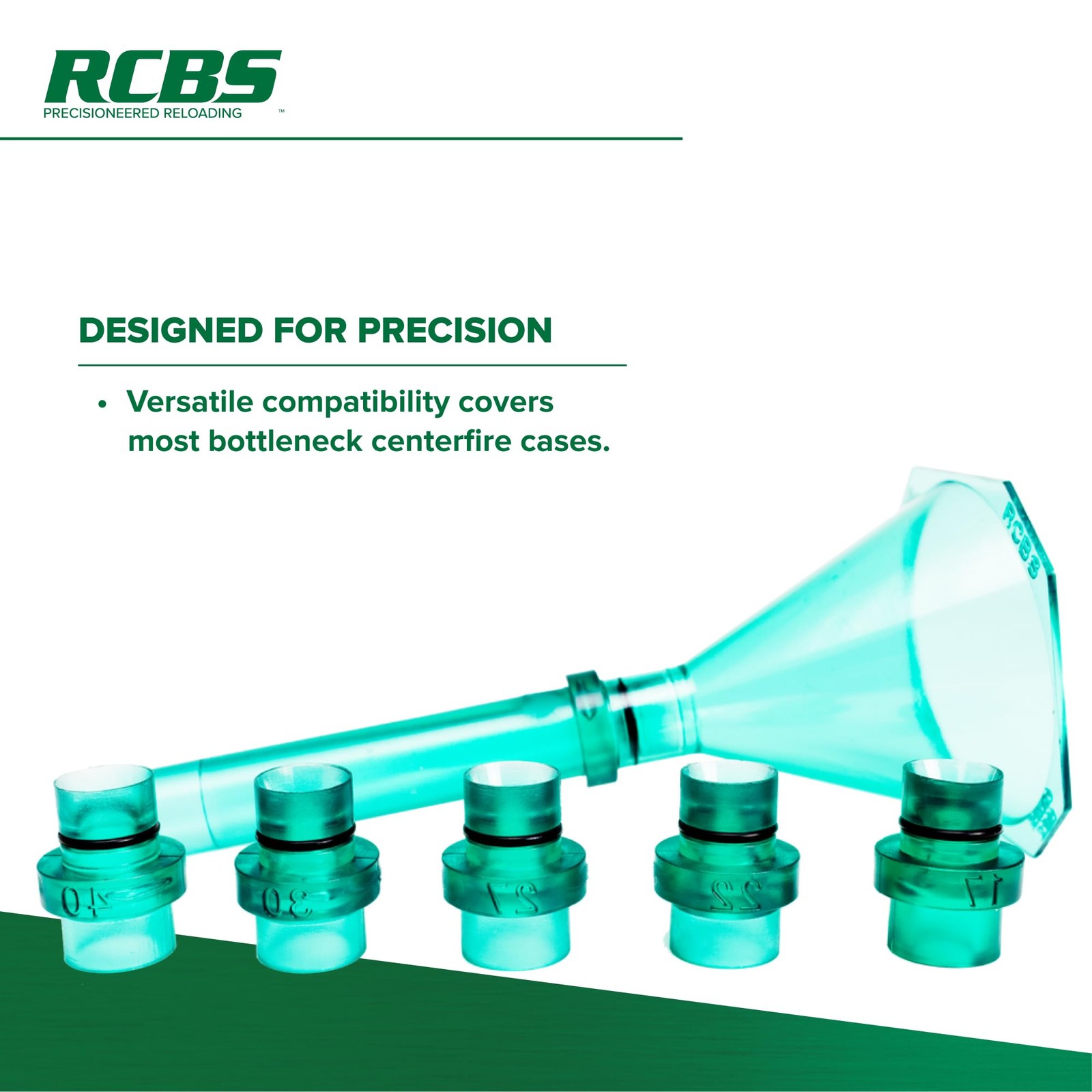 RCBS Quick Change Powder Funnel Kit, Universal One Size, Multi