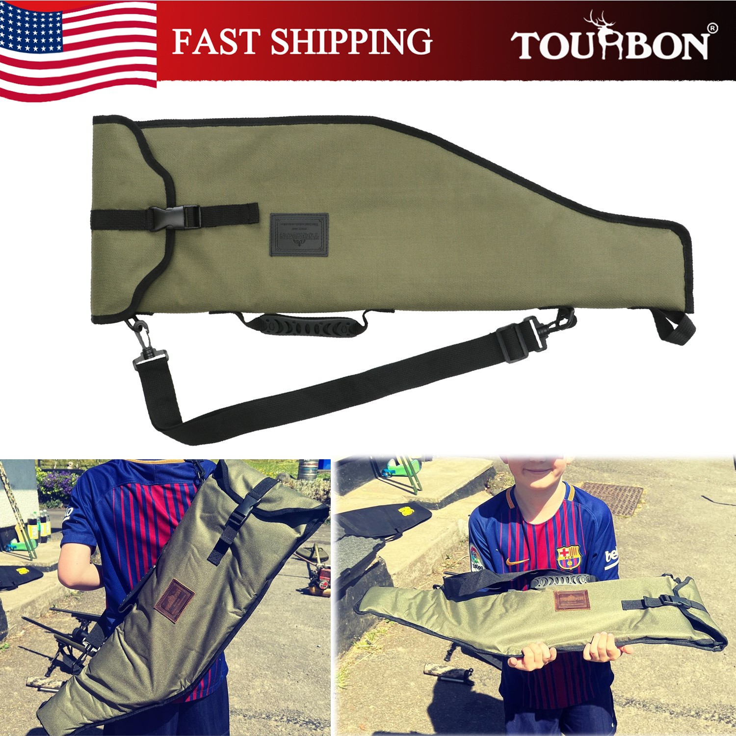 Tourbon Shotgun Compact Gun Slip Bag Storage 30 Inch Length for Outdoor hunting