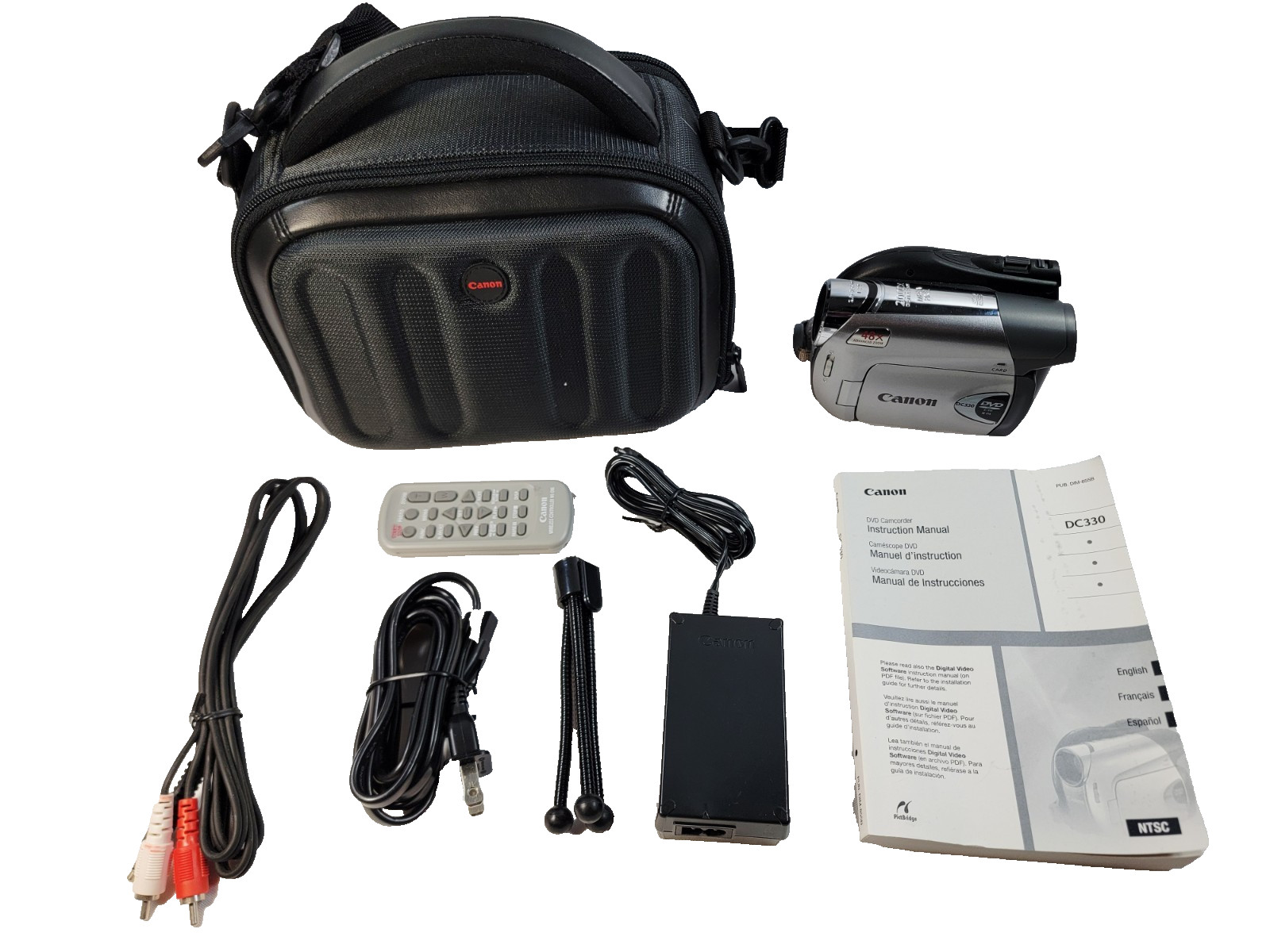 Canon DC330 DVD Camcorder with 37x Optical Zoom, Bundle