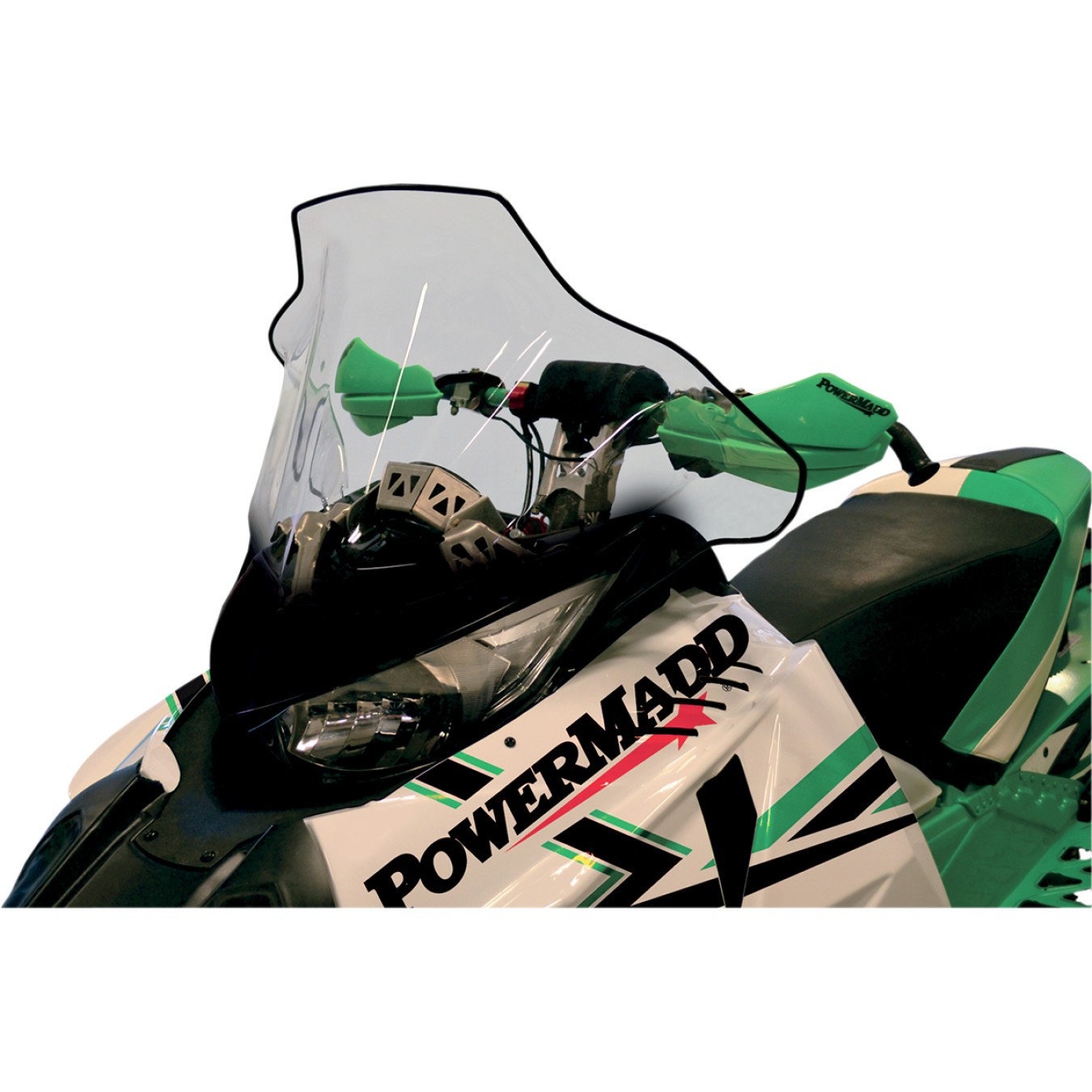Powermadd 12030 Cobra Windshield Mid Clear/Black 17" Arctic Cat Pro Cross/Climb