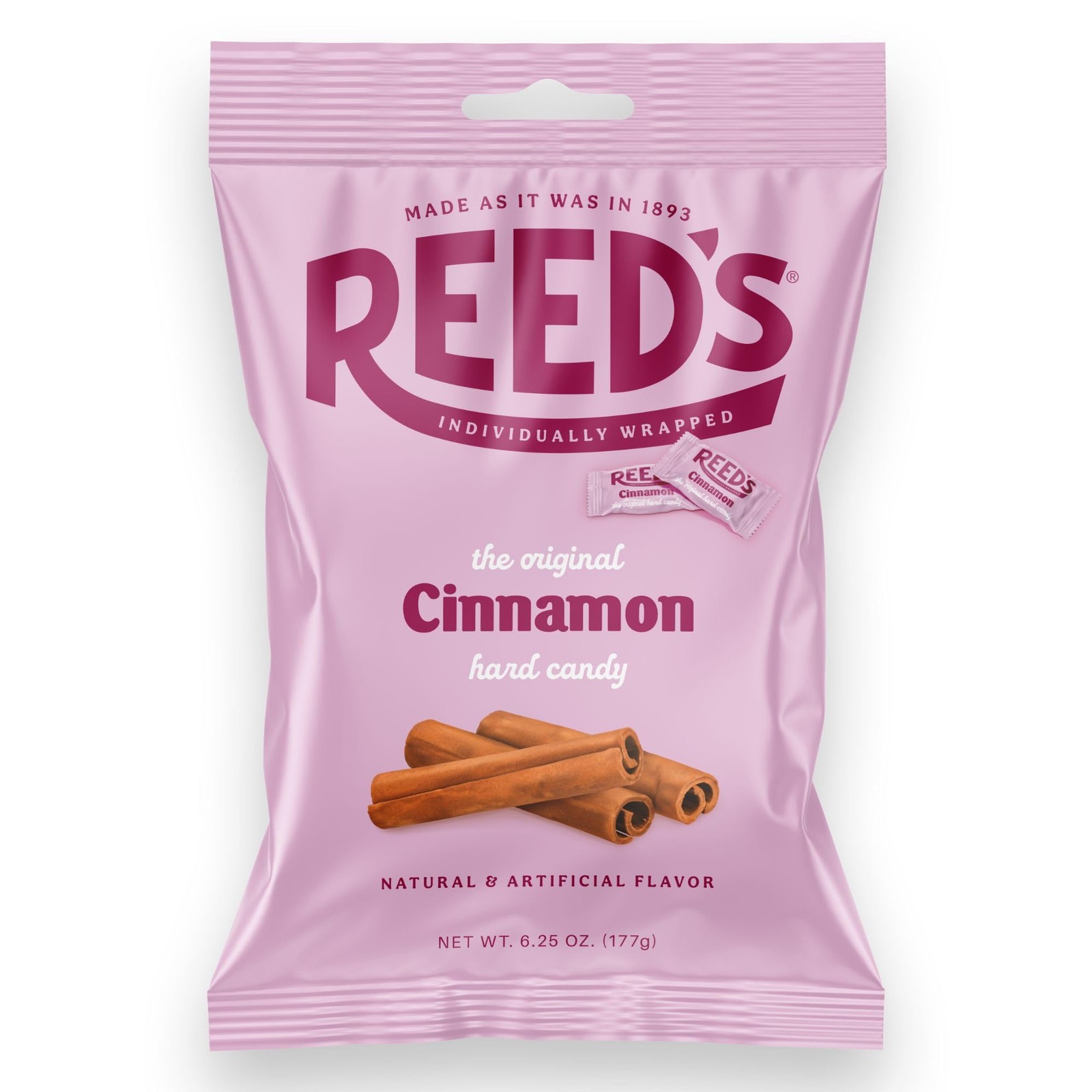 Reed’s Individually Wrapped Cinnamon Candy | Traditional Cinnamon Hard Candy ...