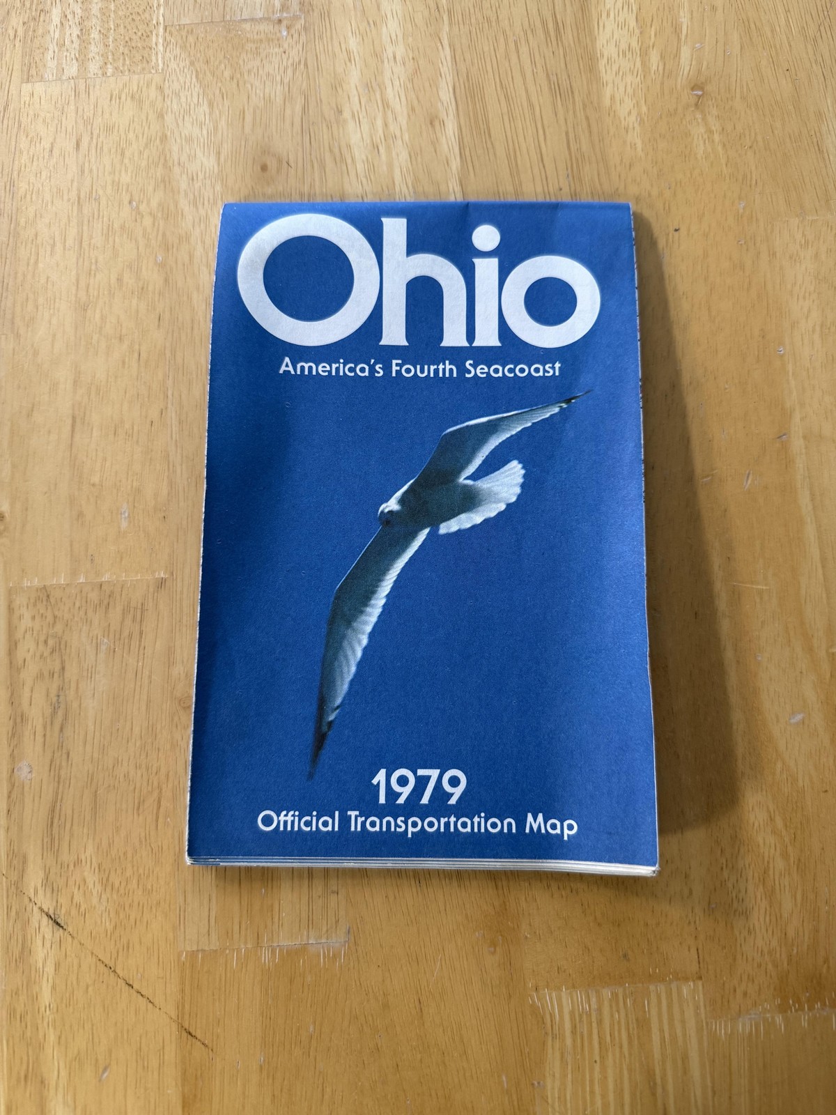 Vintage 1979 Ohio Official Transportation Map America's Fourth Seacoast Folded