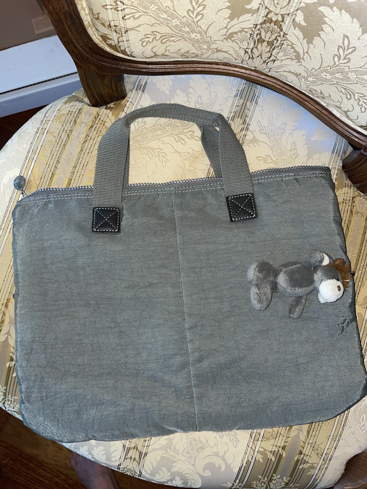 DECODE CASE BAG for 15" Laptop GREY NYLON LINED ORANGE NEW
