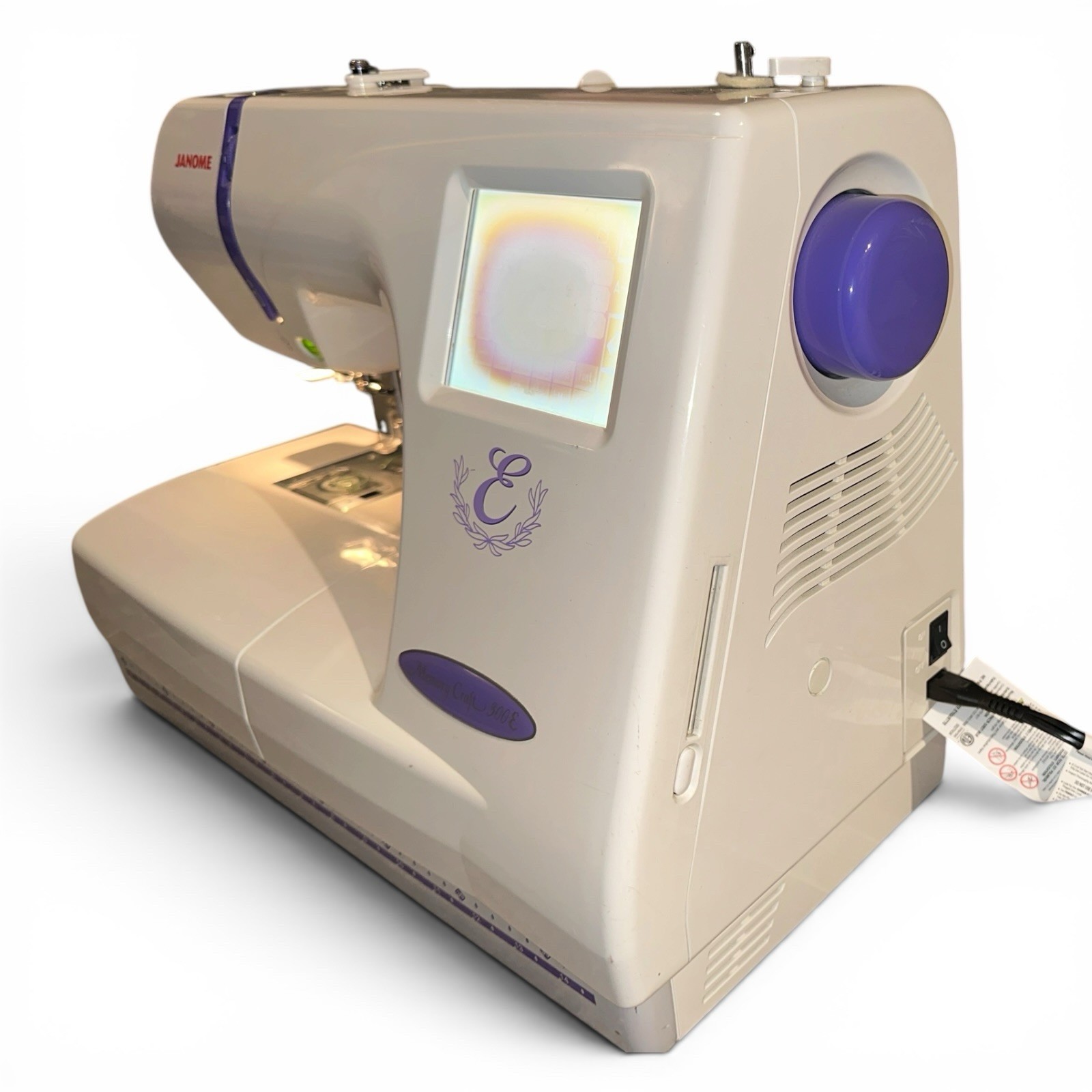 JANOME MC 300E EMBROIDERY MACHINE/POWER Cable Only