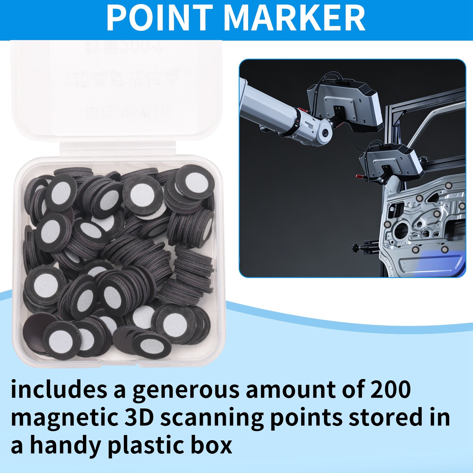 Reflection Positioning Targets 3D Scanning Tracking Dot Point Marker L9K89346