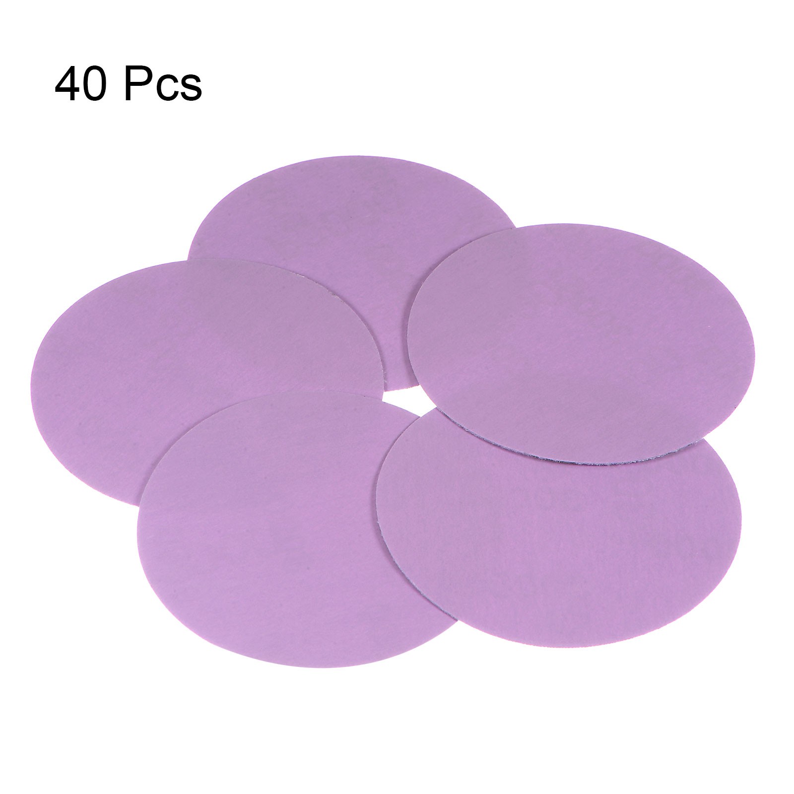 40pcs 3000 Grit Purple Sanding Discs 3 Inch Hook and Loop Circular Sandpapers