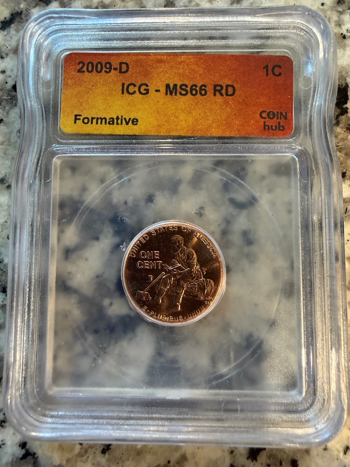 2009-D Lincoln Bicentennial Formative Years Cent ICG MS66 RD Certified Red Penny