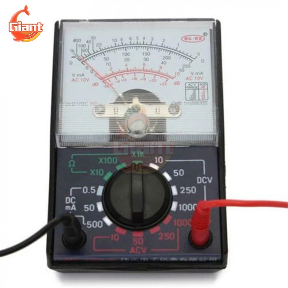 MF-110A AC/DC Analog Multimeter Needle Pointer Type Universal Voltmeter Ammeter