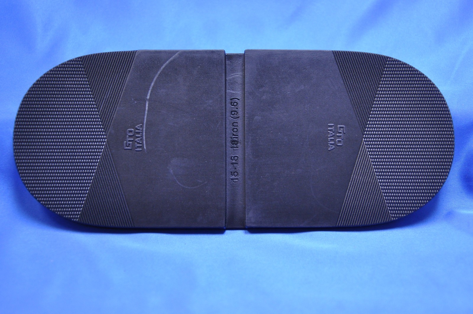 2 Pair GTO Mens Rubber Replacement Heels- 3/8" Thick Size XLarge