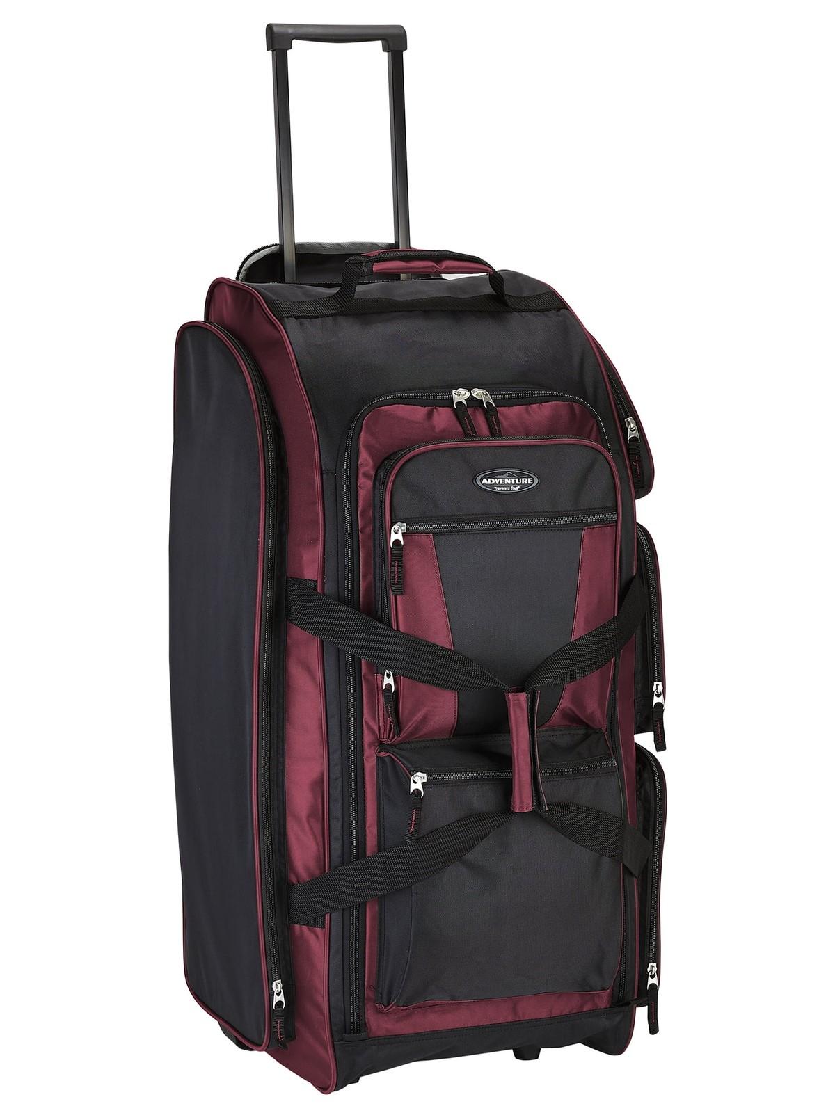 30" Rolling Multi-Pocket Upright Duffel - Crimson