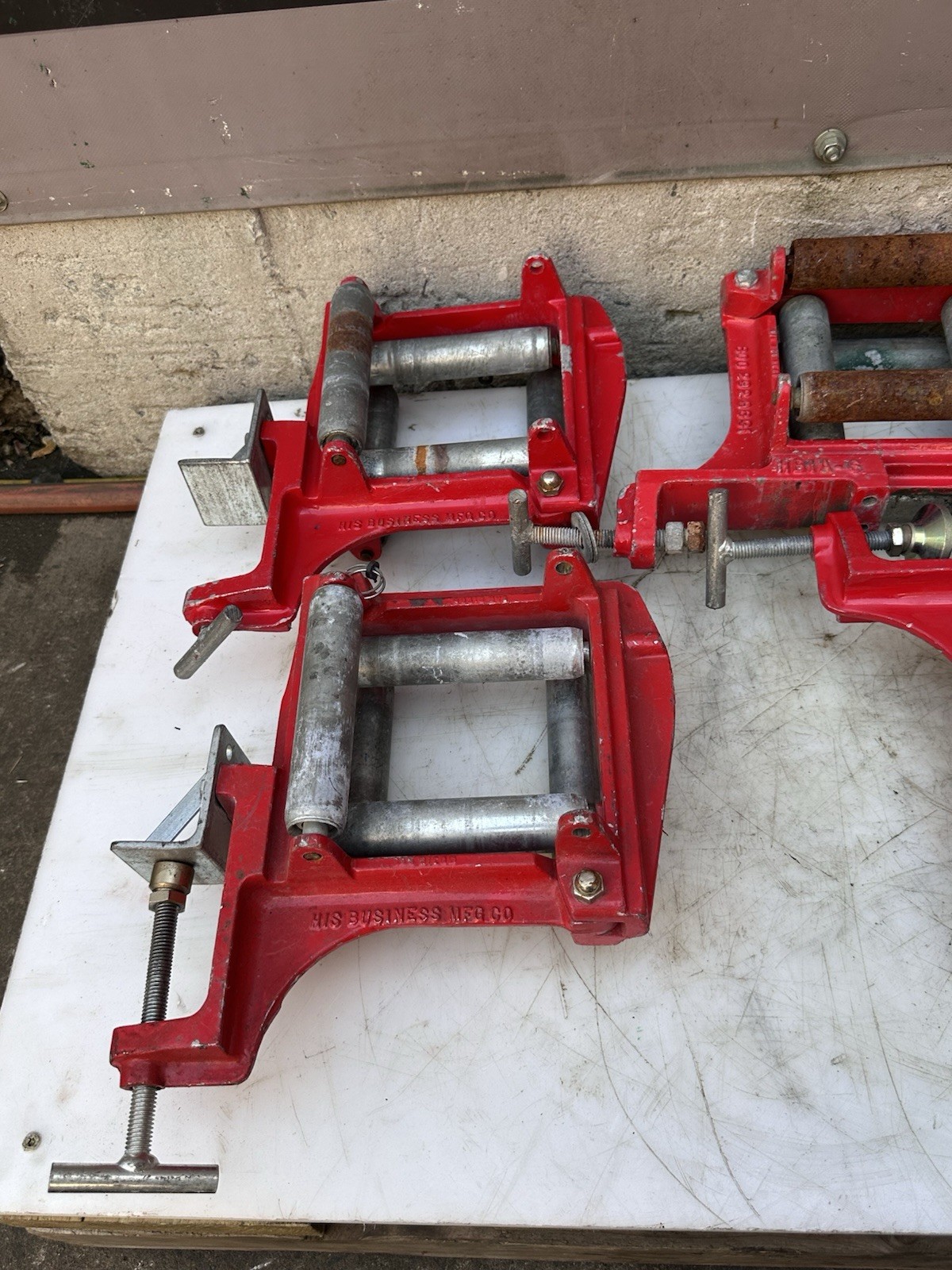 5 Clamp-on Tray Rollers HB1A-6" His Business mfg.