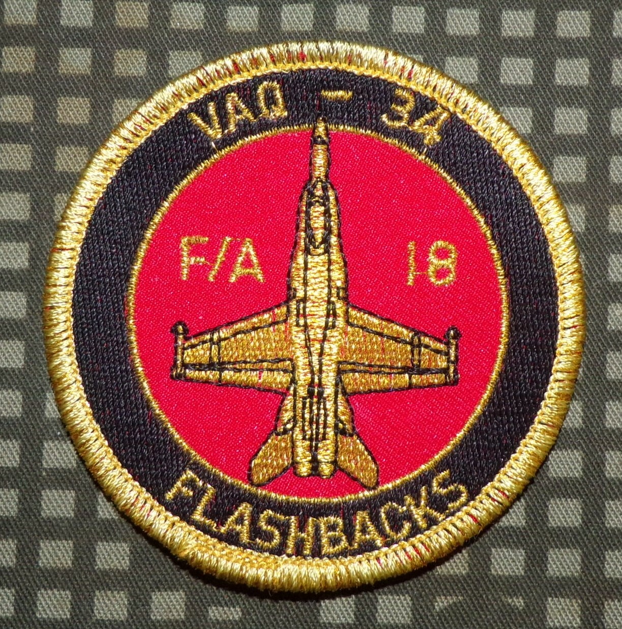 USMC VAQ-34 Tactical Electronic Warfare Squadron Flashbacks Patch