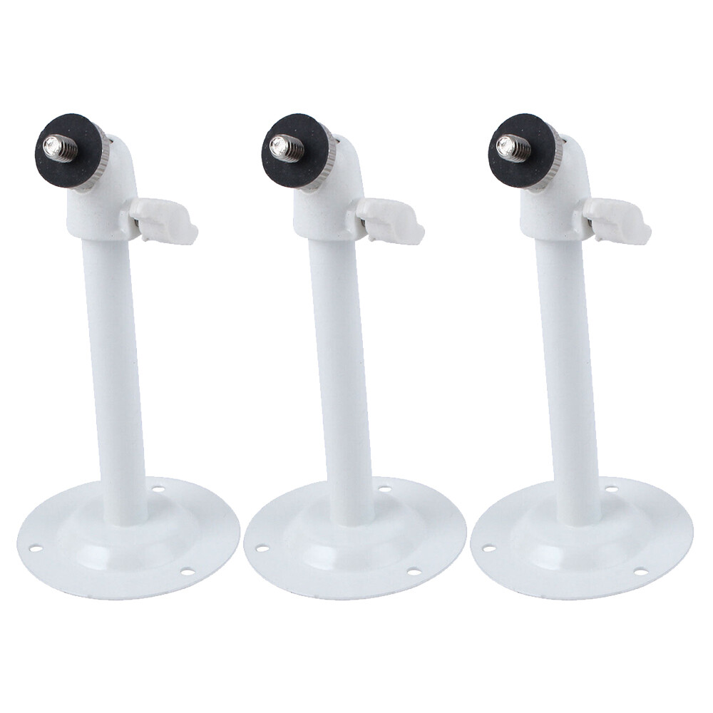 3Pcs High White Metal Wall Ceiling Mount Bracket Stand for CCTV Security Camera