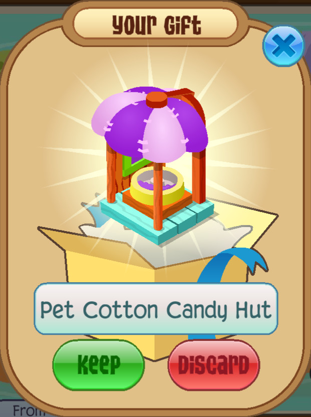 Animal Jam Classic (AJC) | Promo Pet Cotton Candy Hut (READ DESCRIPTION)