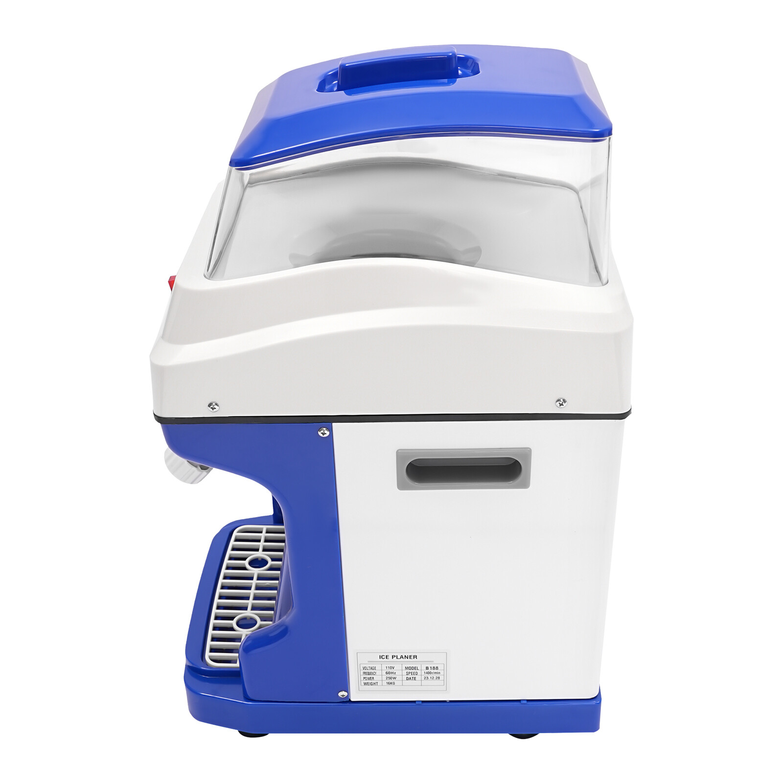 5L Electric Shaved Ice Machine Crusher Snow Cone Maker Ice Shaving Machine 250W
