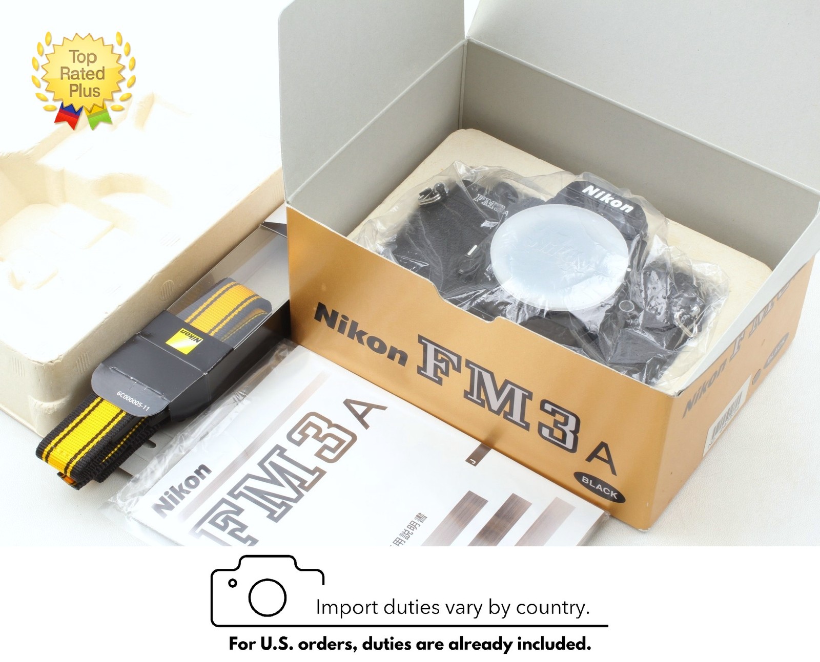 [Almost Unused / BOX] Nikon FM3A Black SLR 35mm Film Camera Body Only From JAPAN