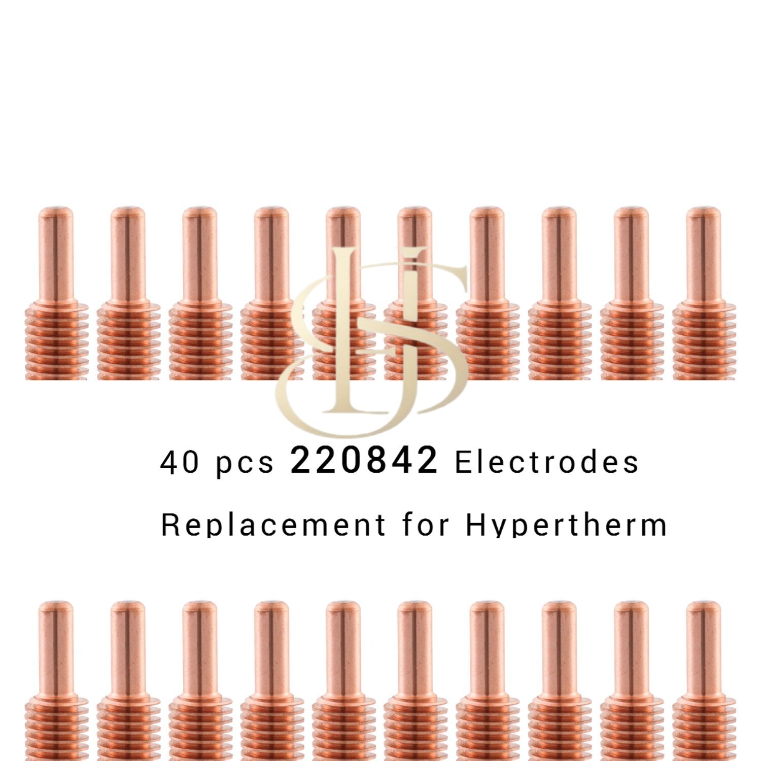 40 pcs 220842 Plasma Cutter Electrodes fit Hypertherm Powermax 45XP 65 85 105