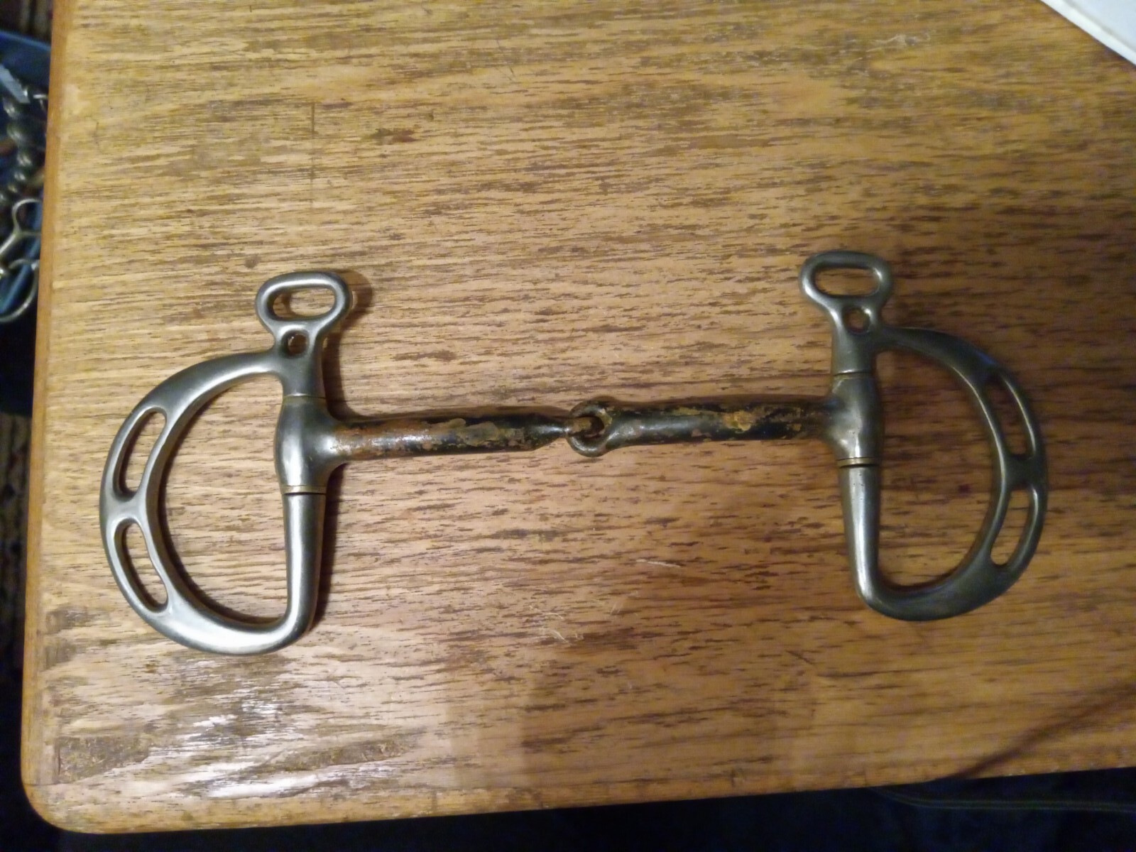 Reinsman bit 2102 kimberwick  stainless cheeks sweet iron mouth 5 1/4