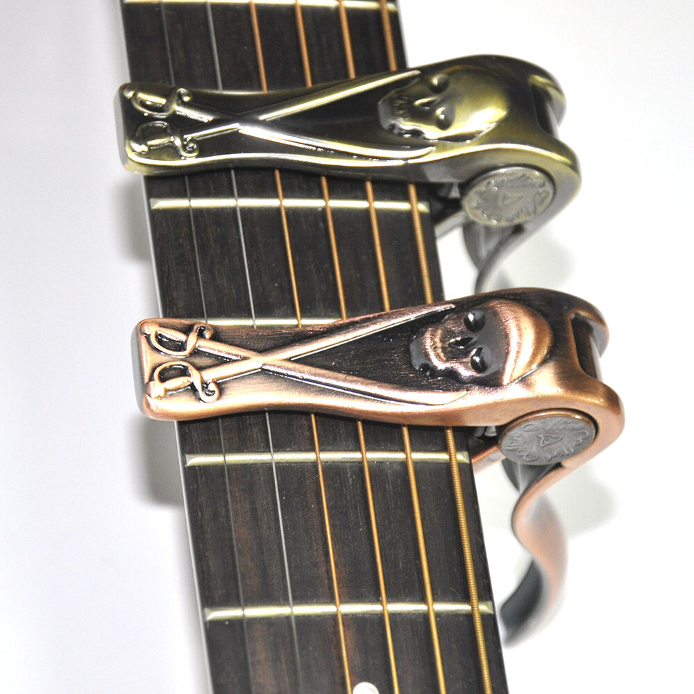 Alice A007H Aluminum Alloy Guitar Capo Pirate Skull For Acoustic Guitars