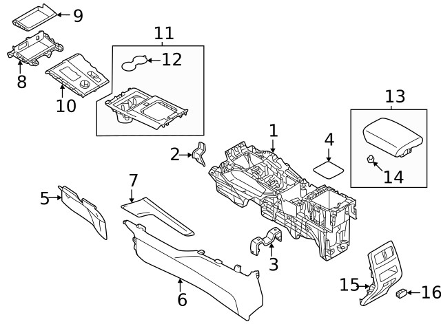 Genuine Mitsubishi Shift Panel 96941W271P