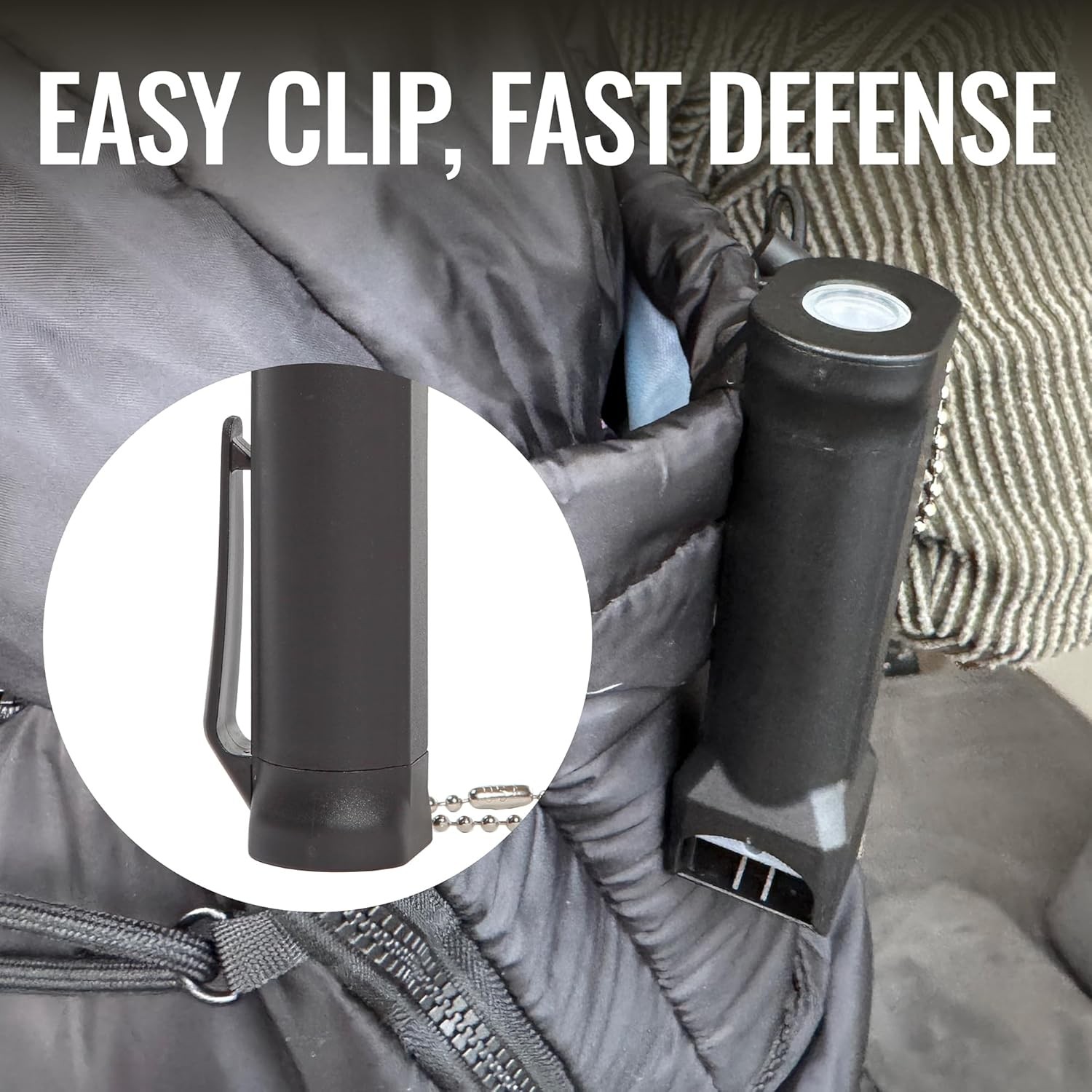 Mace 3-in-1 Pepper Spray — OC + Tear Gas + UV Dye, Flip-Top Safety Cap