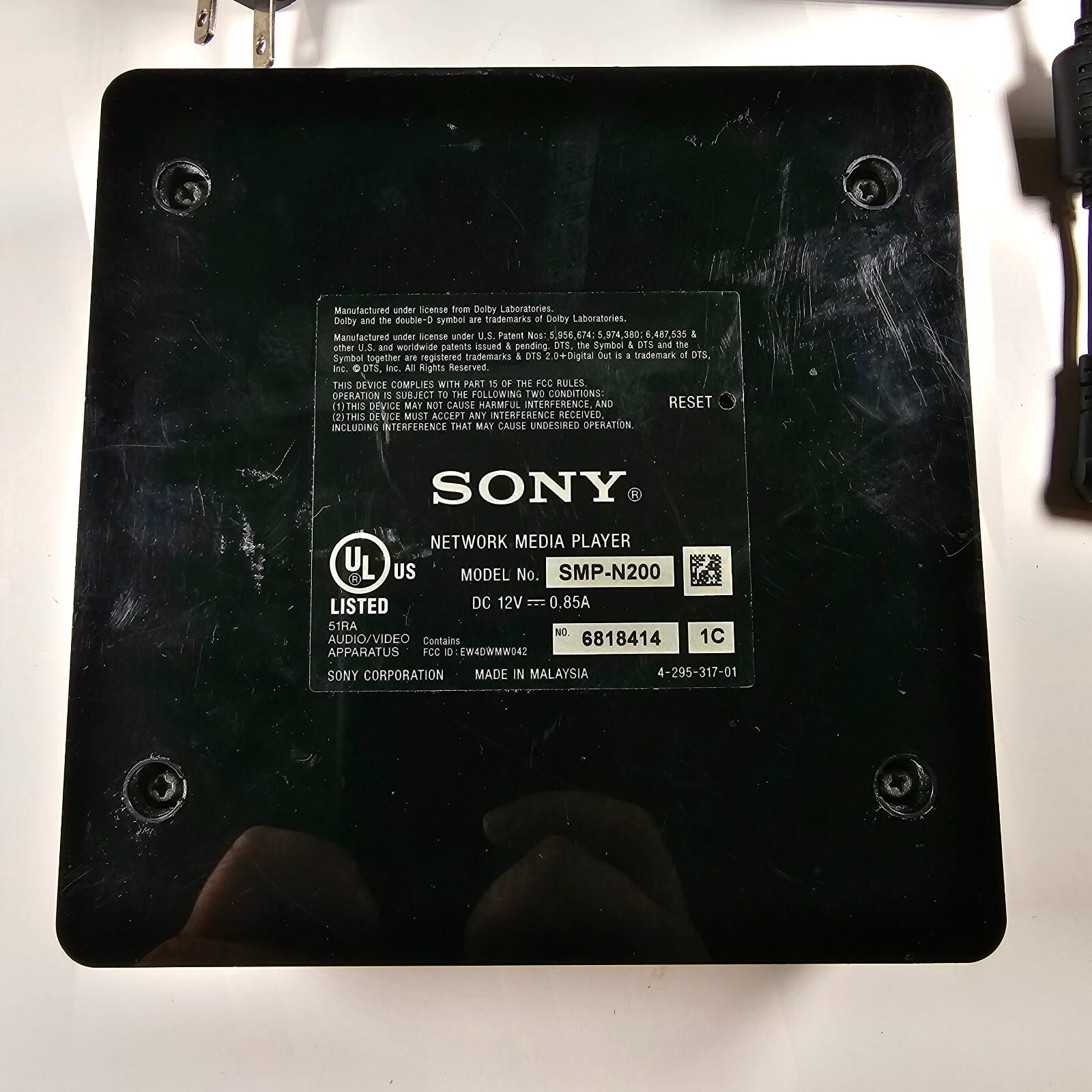 Sony Streaming Player SMP-N200 with AC Adapter
