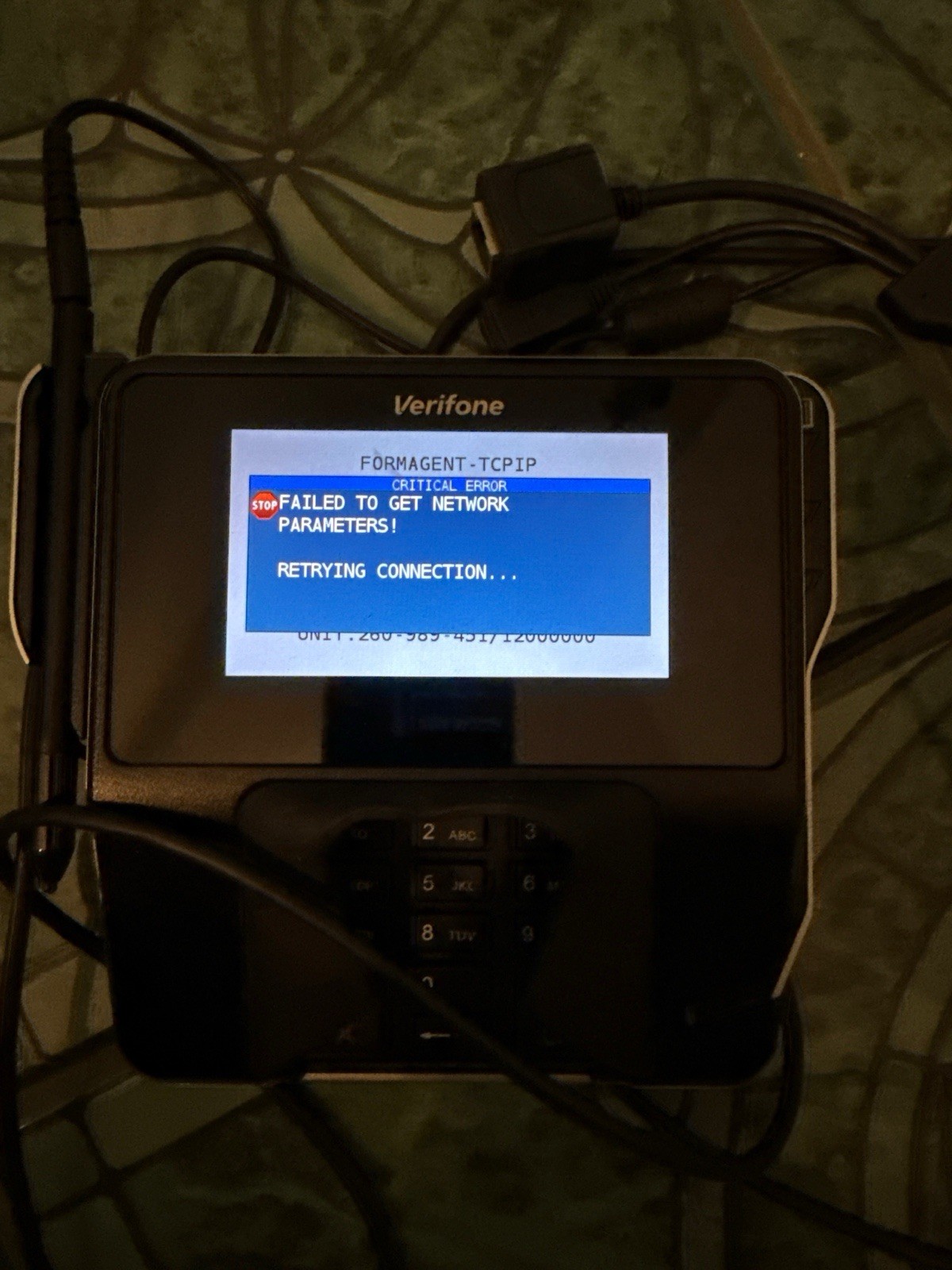 Verifone MX 915 Payment Terminal - Supervisor Unlocked Key Cleared w/ PSU Harnes
