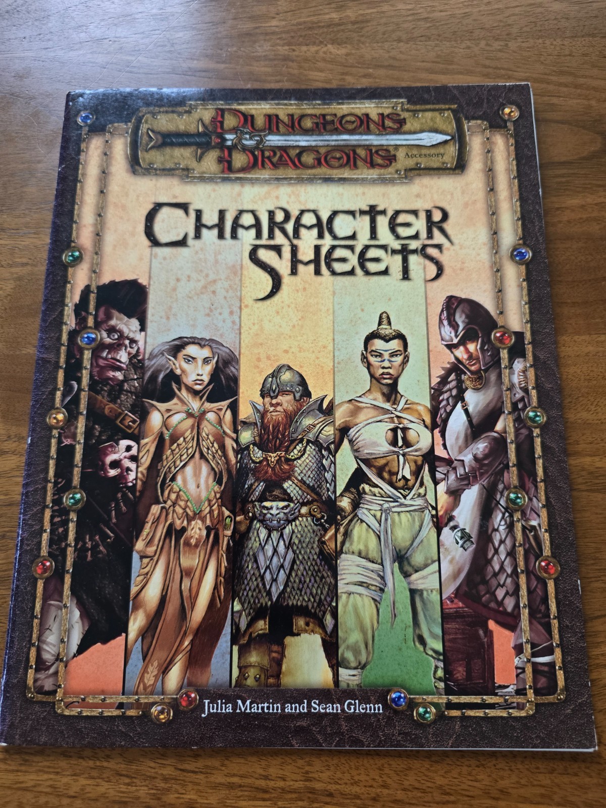 D&D Character Sheets SIGNED 3.0 3rd Edition WoTC Dungeons & Dragons
