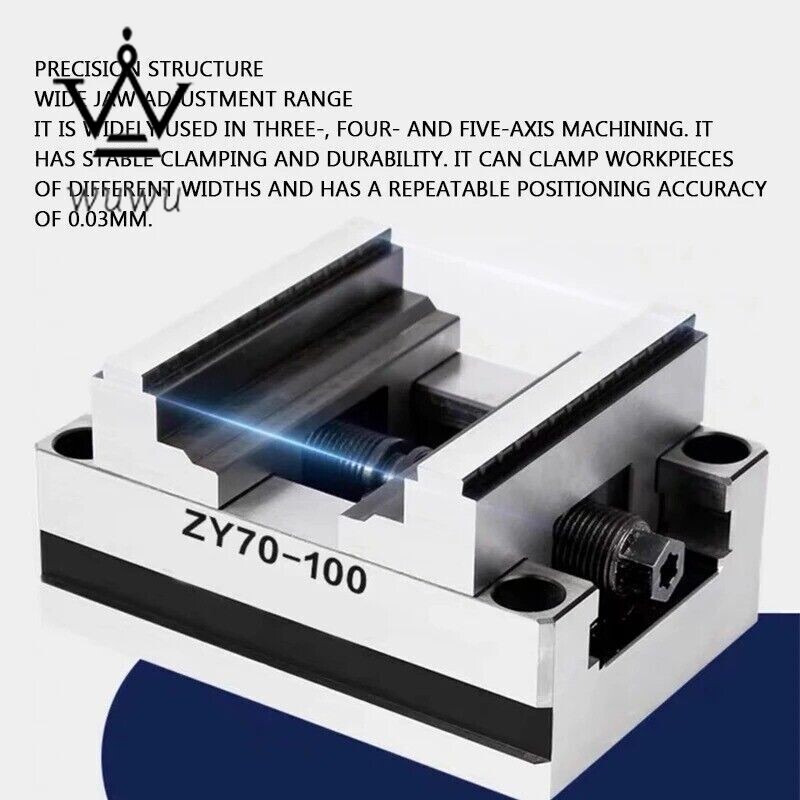 Precision Rotary Table Fixture Self-centering CNC Vise CNC Machining Flat Vise