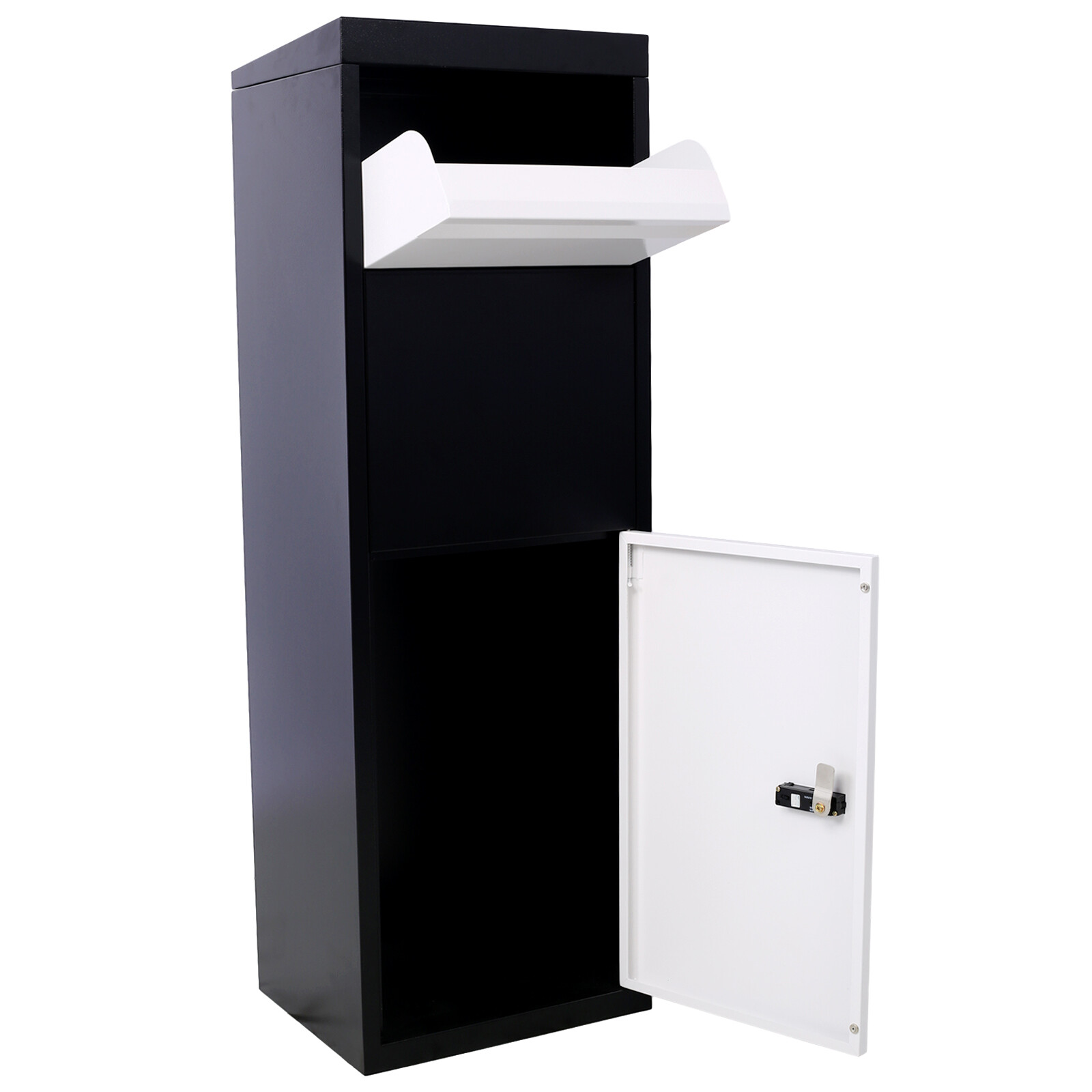 Package Delivery Boxes Galvanized Steel Parcel Mailbox w/Code Lock & Hardware