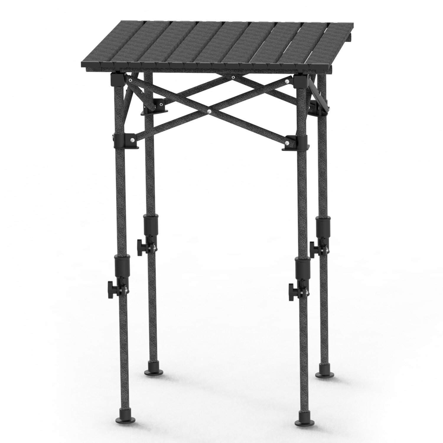 Portable Folding Camping Table with Adjustable Height Legs Hanging Net Rustproof