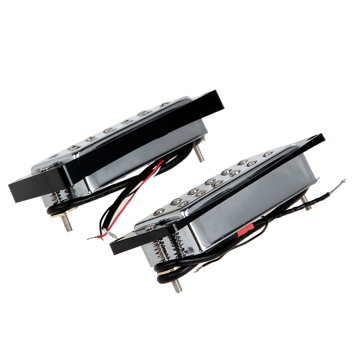 Electric Guitar Sealed Double Coil Humbucker Pickups Black Frame For LP Chrome