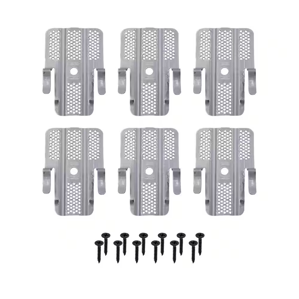 3 In. X 2 In. Steel Drywall Repair Clip (6-Pack)